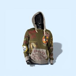 Polo Ralph Lauren Men's Sportsman Hoodie Allover Print M